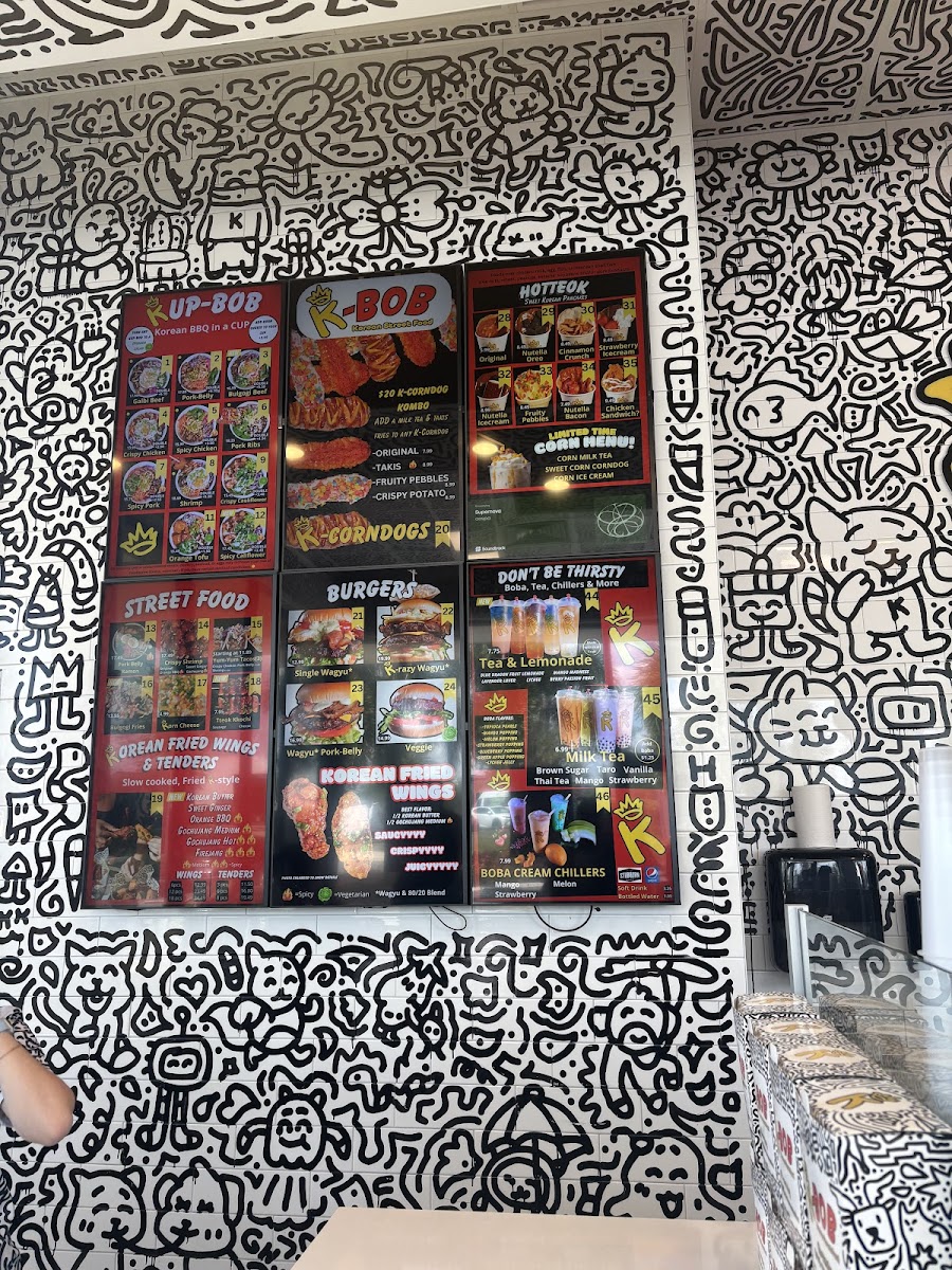 K-BOB Korean Street Food Menu - Image 1