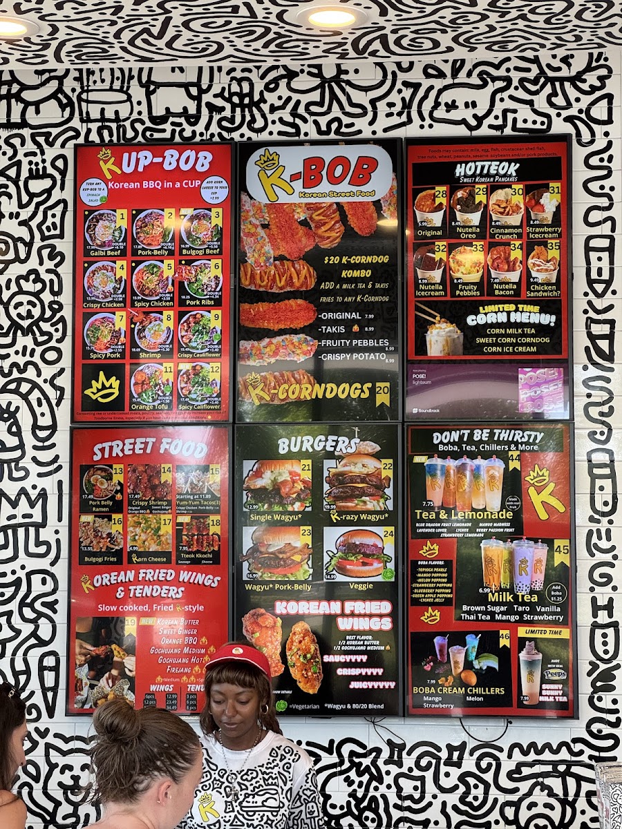 K-BOB Korean Street Food Menu - Image 5